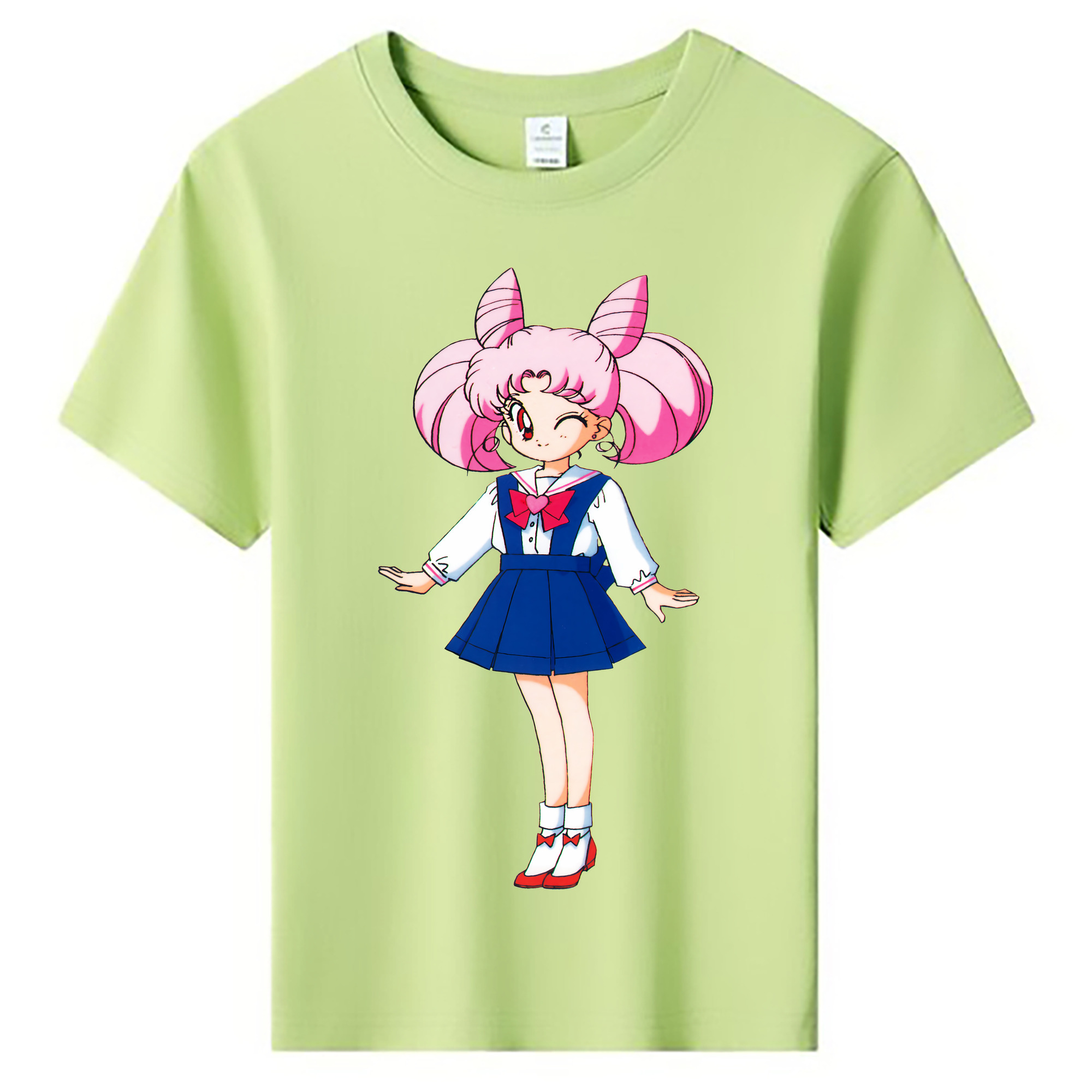 （画像用） 美少女戦士セーラームーン ちびうさ Sailor Moon Chibiusa Tsukino Usagi Small Lady Serenity 綿100％キッズTシャツ（フロントプリント）